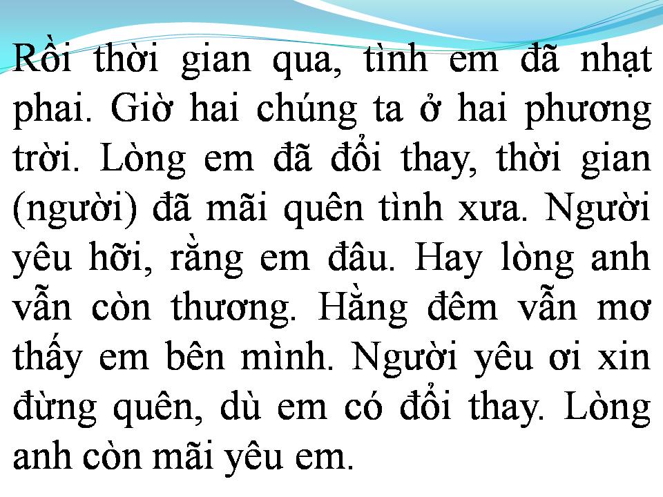 Lời bài hát VẪN MÃI YÊU EM