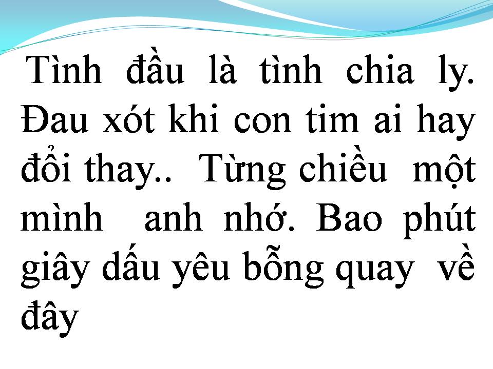 Lời bài hát VẪN MONG EM QUAY VỀ