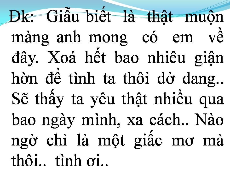 Lời bài hát VẪN MONG EM QUAY VỀ