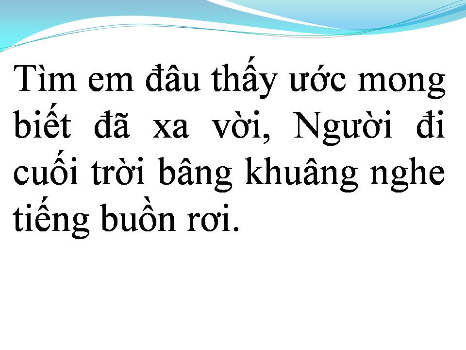 Lời bài hát VẪN MONG NGƯỜI VỀ
