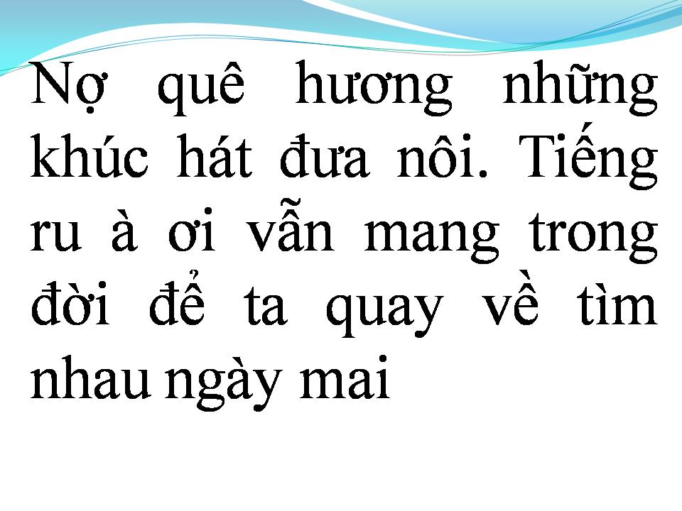 Lời bài hát VẪN NỢ CUỘC ĐỜI
