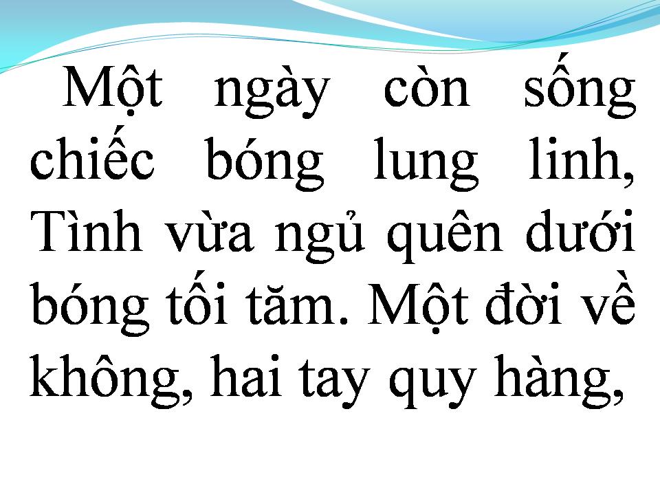 Lời bài hát VẪN NHỚ CUỘC ĐỜI