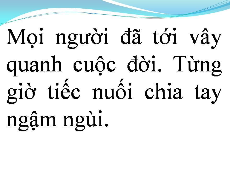 Lời bài hát VẪN NHỚ CUỘC ĐỜI