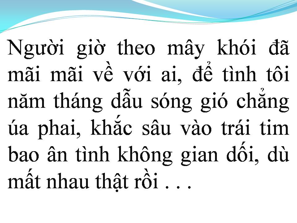 Lời bài hát VẪN NHƯ NGÀY ĐẦU