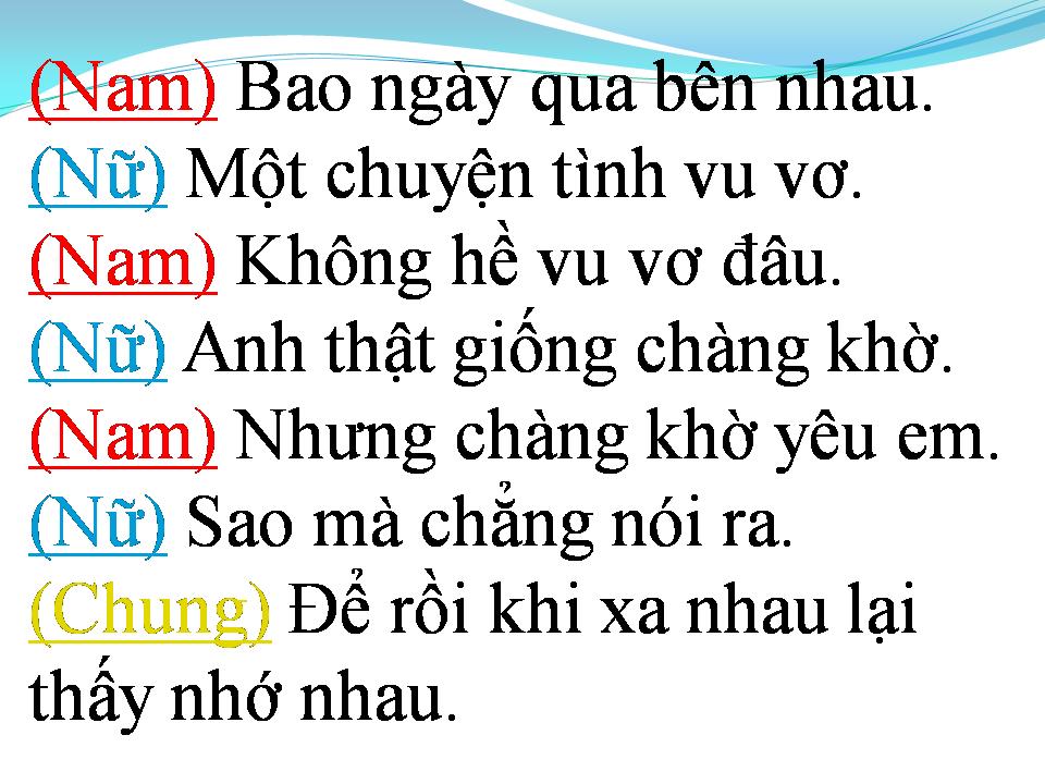 Lời bài hát VẪN TIN MÌNH CÓ NHAU