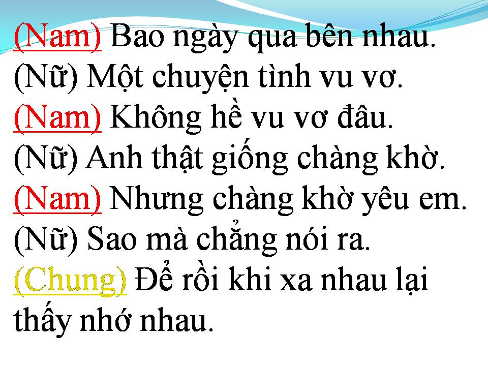 Lời bài hát VẪN TIN MÌNH CÓ NHAU