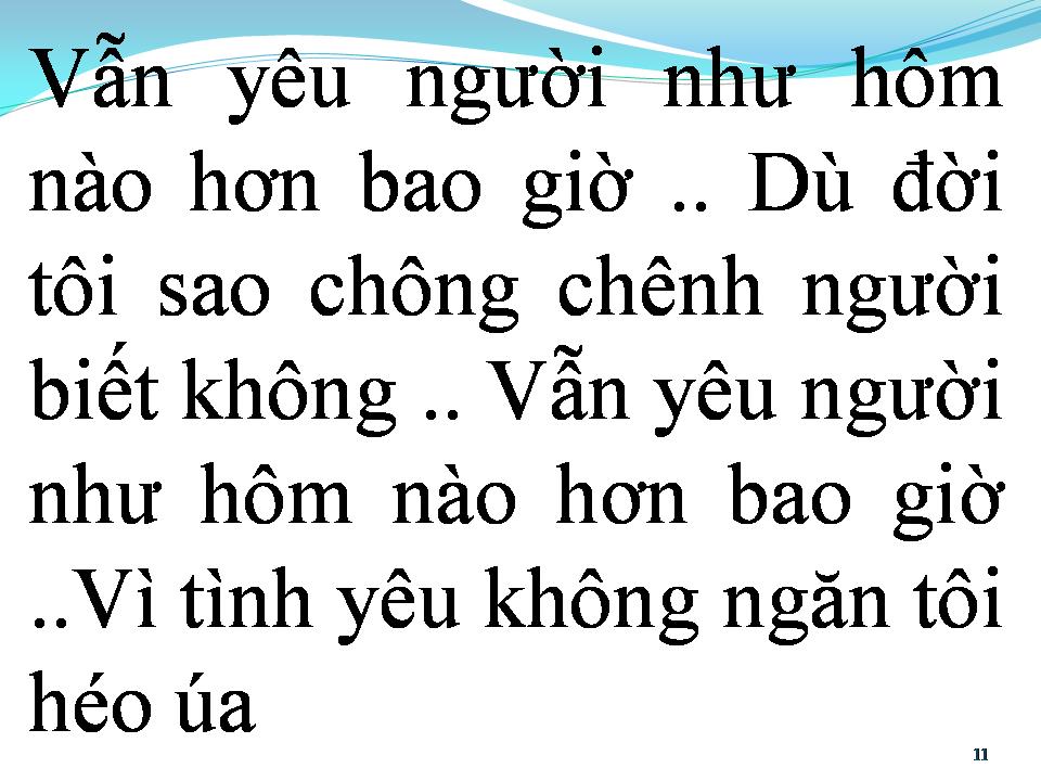 Lời bài hát VẪN YÊU EM MUÔN TRÙNG