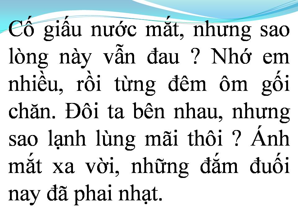 Lời bài hát VẪN YÊU TỪNG PHÚT GIÂY