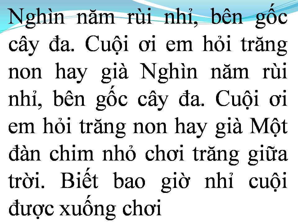 Lời bài hát VẦNG TRĂNG CỔ TÍCH