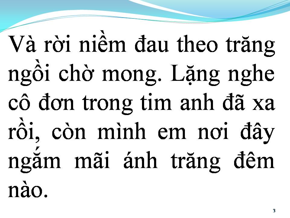 Lời bài hát VẦNG TRĂNG ĐÊM TRÔI