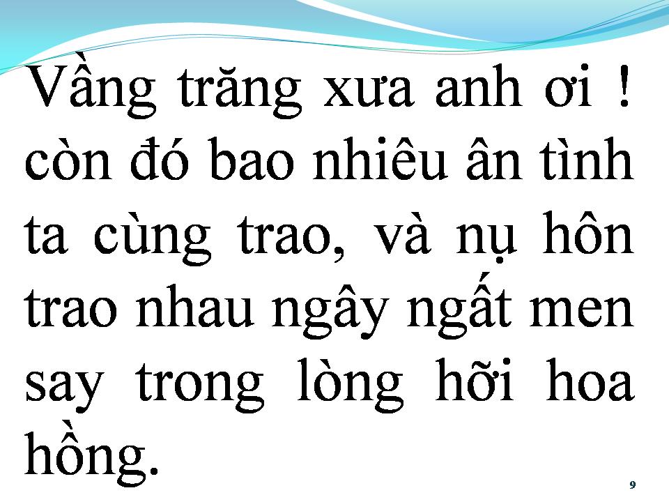 Lời bài hát VẦNG TRĂNG ĐÊM TRÔI