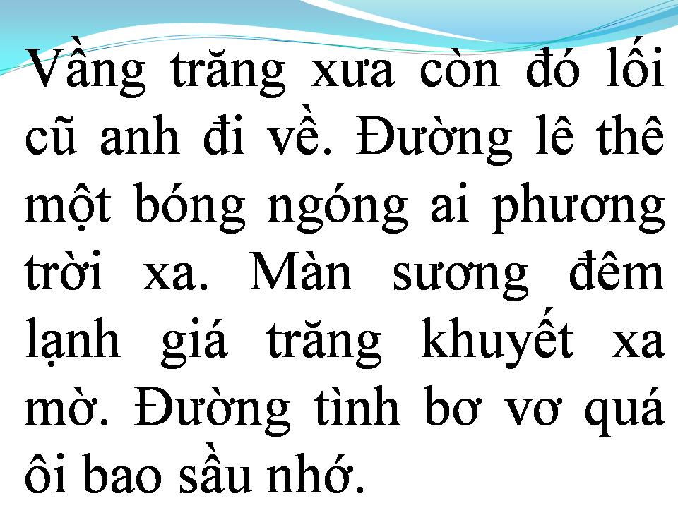 Lời bài hát VẦNG TRĂNG KHUYẾT