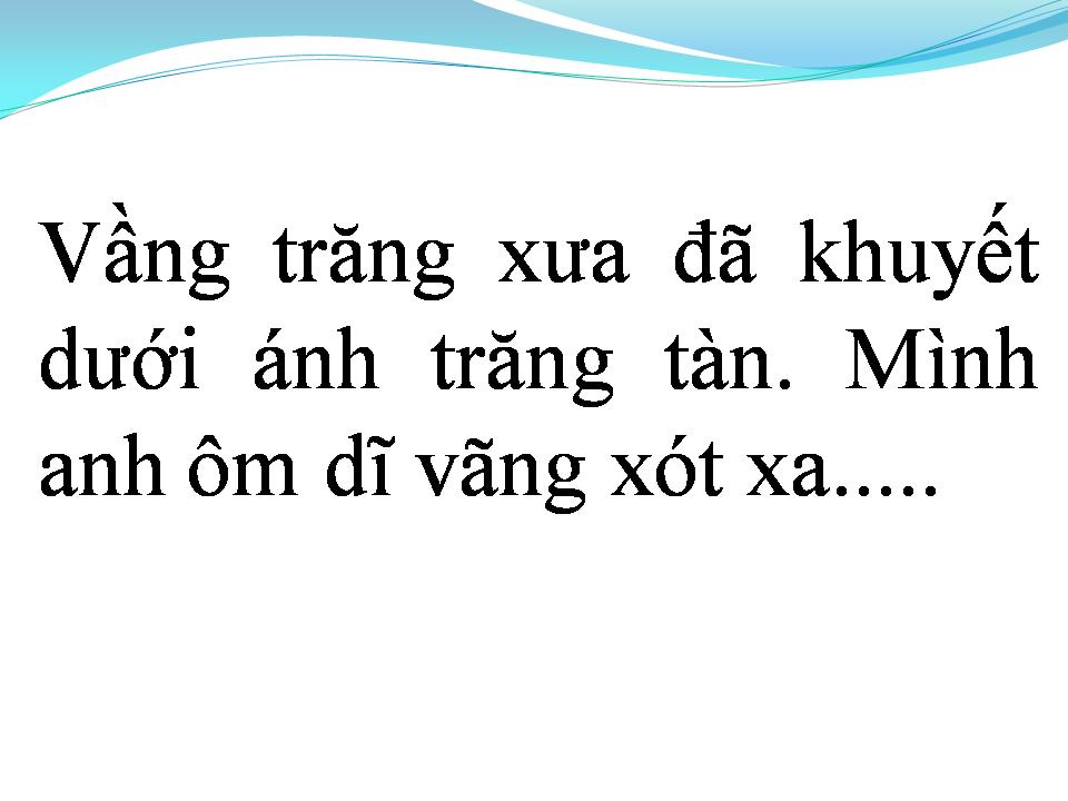 Lời bài hát VẦNG TRĂNG KHUYẾT