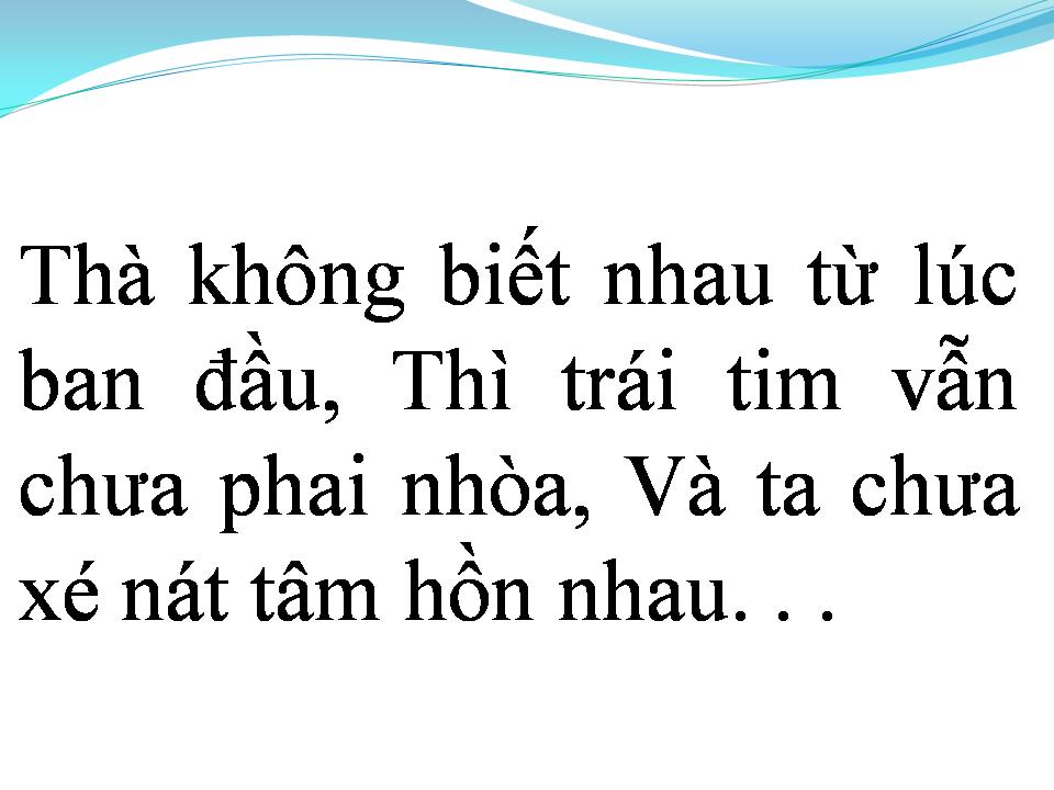 Lời bài hát VẬY LÀ MÌNH XA NHAU
