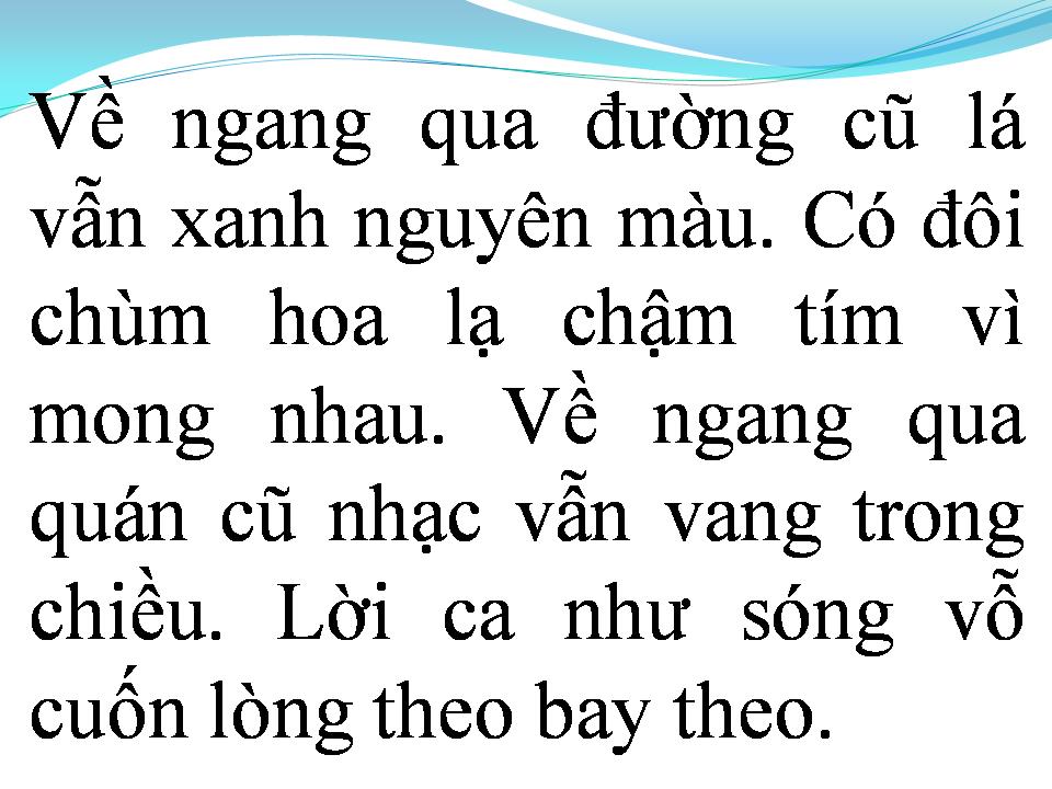 Lời bài hát VỀ