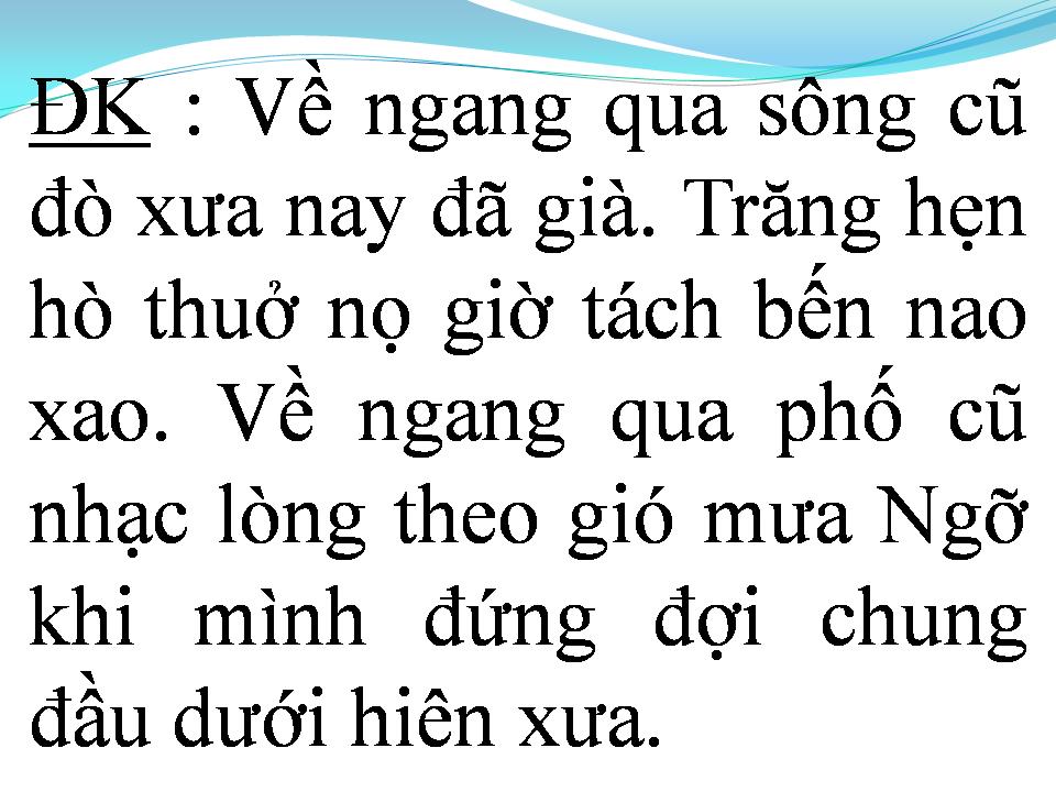 Lời bài hát VỀ