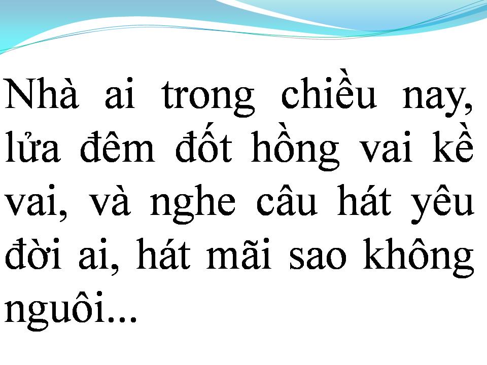 Lời bài hát VỀ DƯỚI MÁI NHÀ