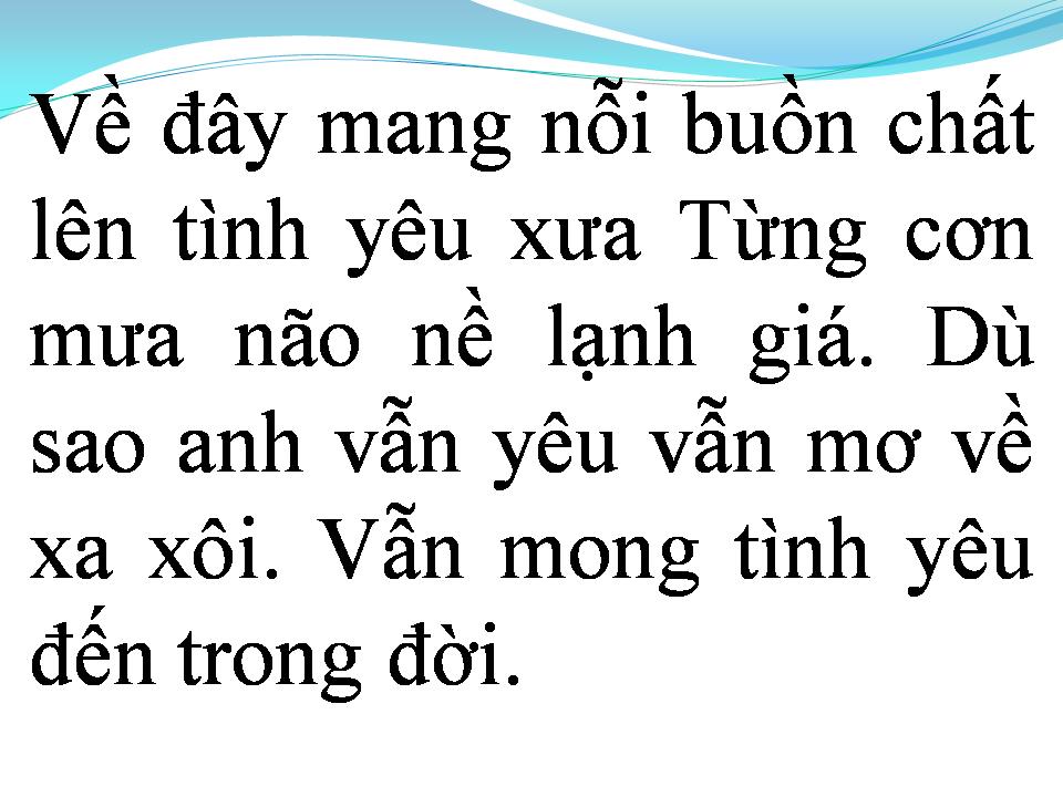 Lời bài hát VỀ ĐÂU
