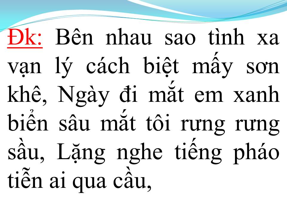 Lời bài hát VỀ ĐÂU MÁI TÓC NGƯỜI THƯƠNG
