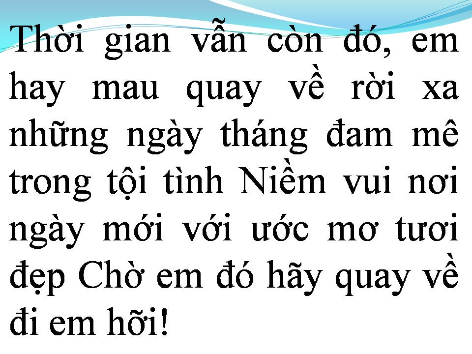 Lời bài hát VỀ ĐI THÔI HỠI EM