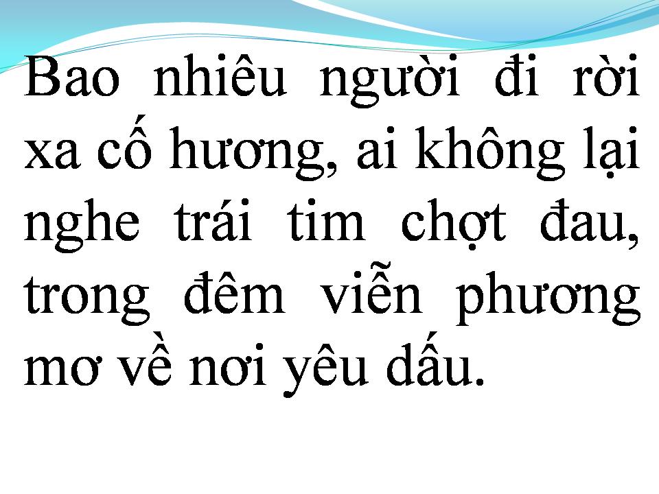 Lời bài hát VỀ LẠI CỘI NGUỒN