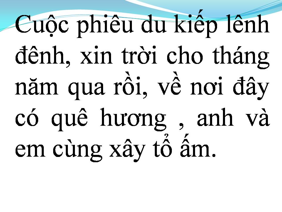 Lời bài hát VỀ LẠI CỘI NGUỒN
