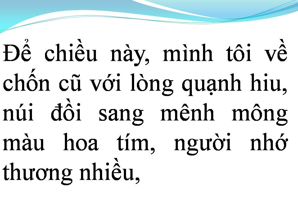 Lời bài hát VỀ LẠI ĐỒI SIM