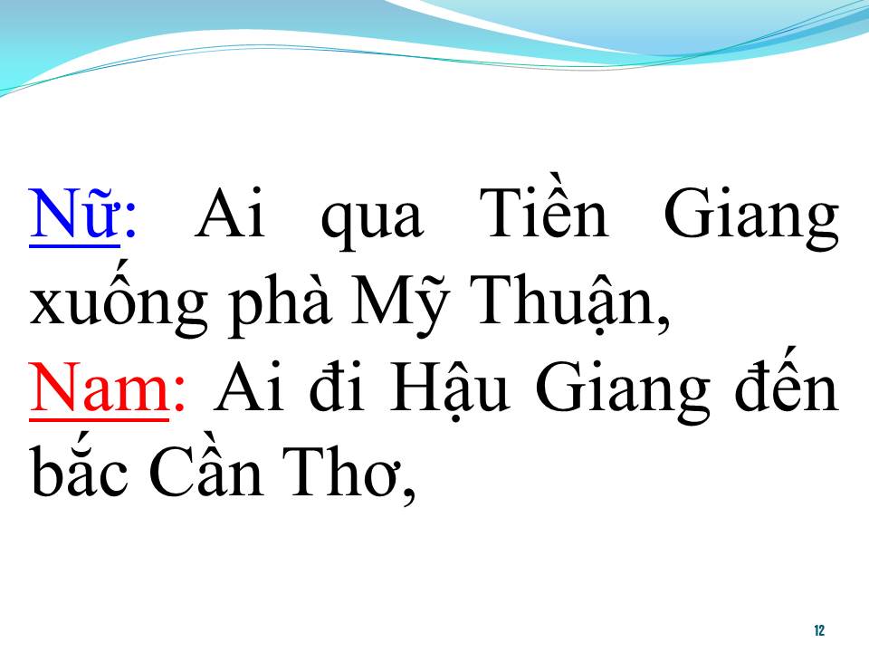 Lời bài hát VỀ MIỀN TÂY (SONG CA)