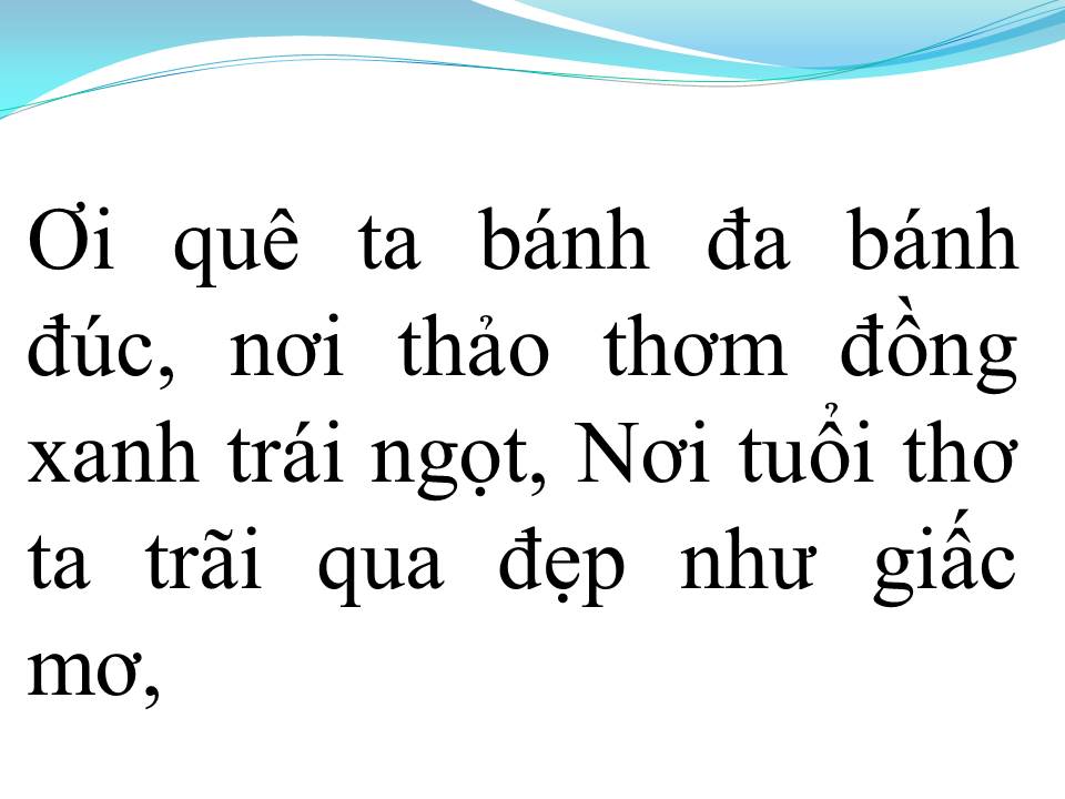 Lời bài hát VỀ QUÊ