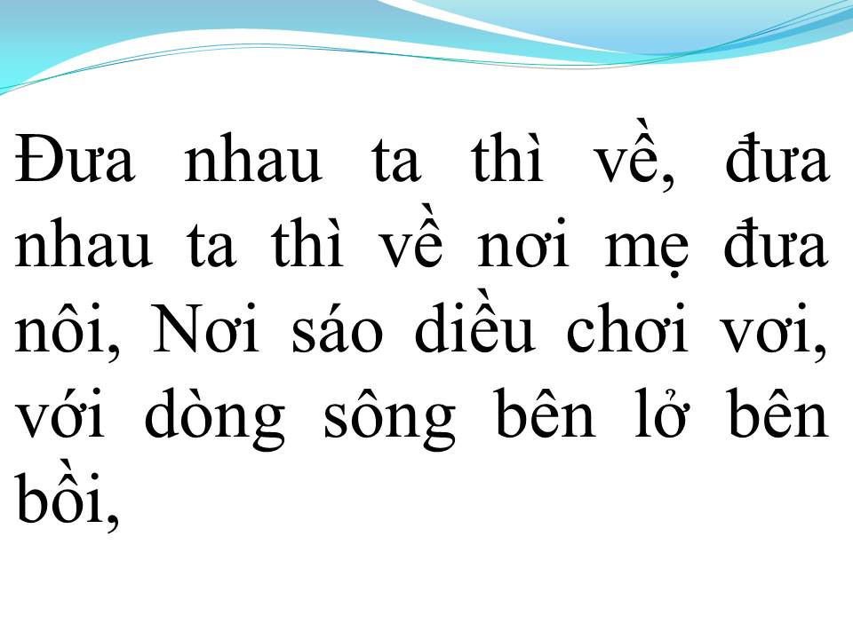 Lời bài hát VỀ QUÊ