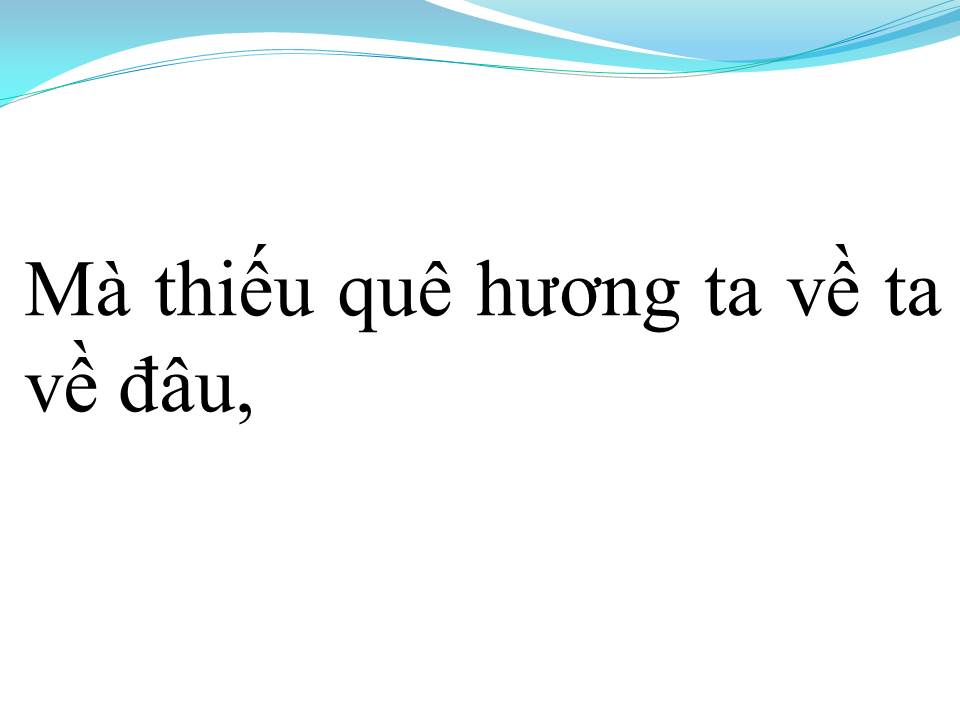 Lời bài hát VỀ QUÊ