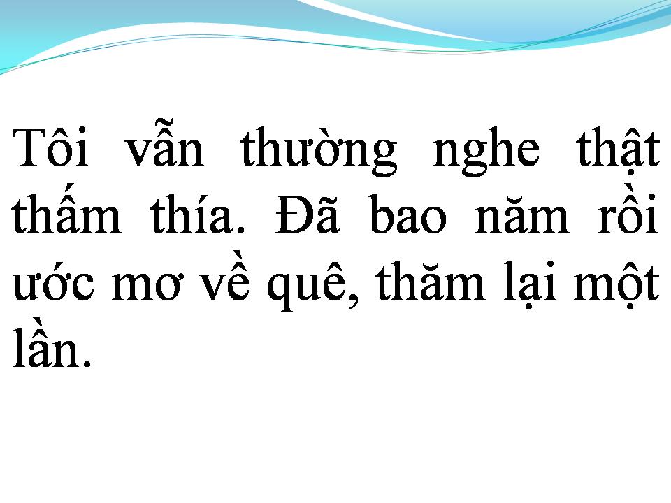 Lời bài hát VỀ QUÊ CẮM CÂU