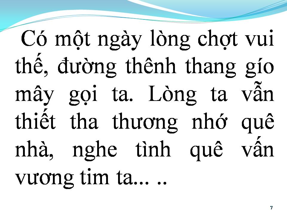 Lời bài hát VỀ QUÊ CŨ