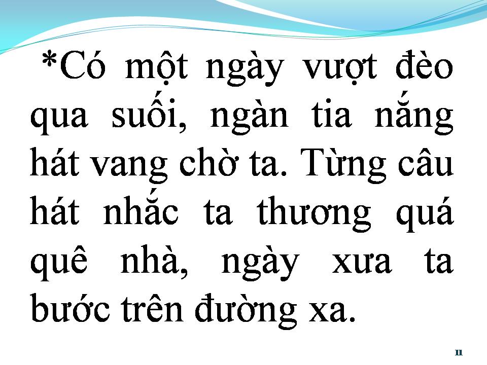 Lời bài hát VỀ QUÊ CŨ