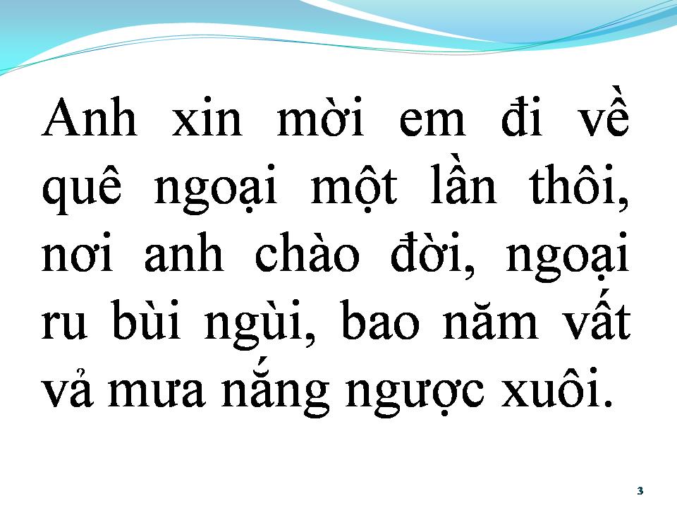Lời bài hát VỀ QUÊ NGOẠI