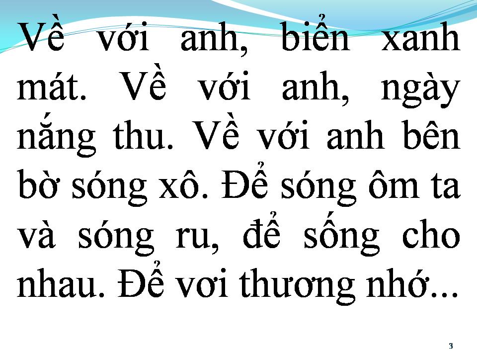 Lời bài hát VỀ VỚI ANH