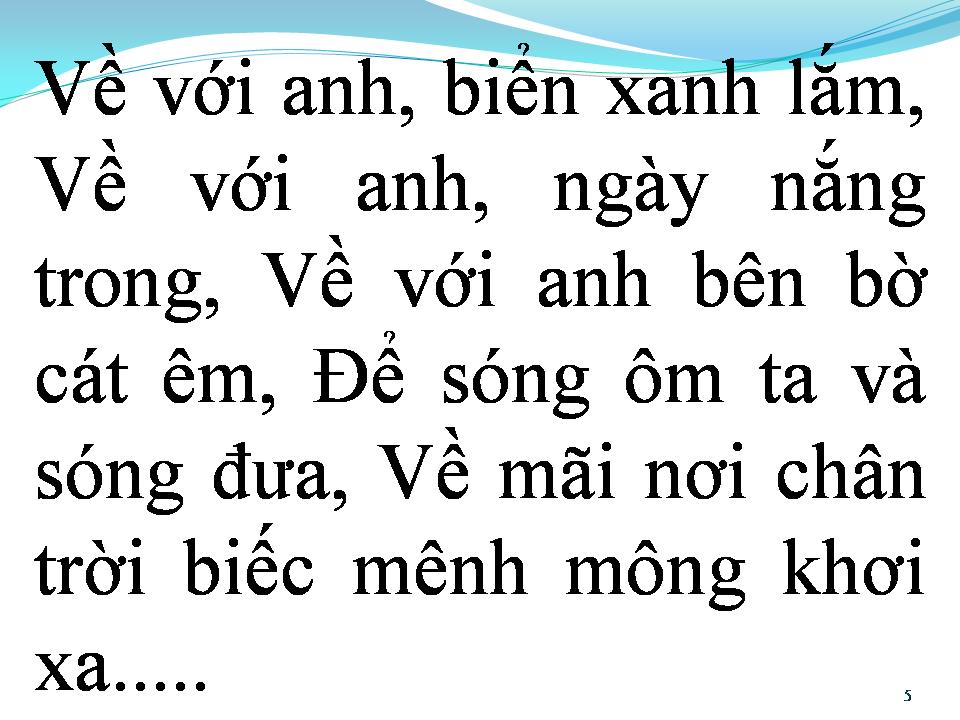 Lời bài hát VỀ VỚI ANH