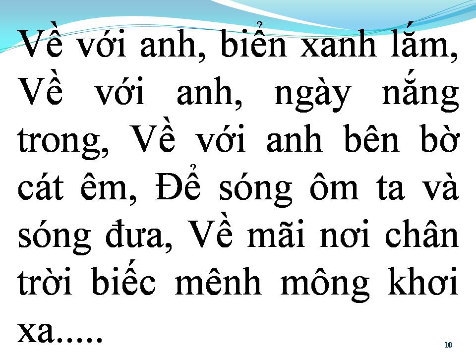 Lời bài hát VỀ VỚI ANH