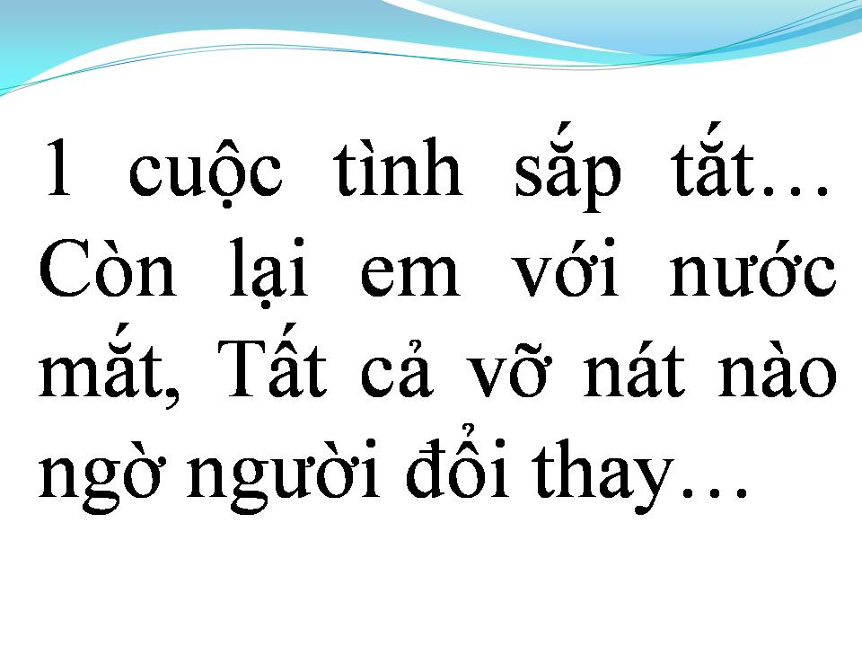 Lời bài hát VẾT CẮT