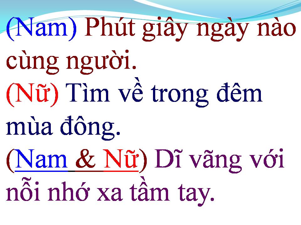 Lời bài hát VẾT CHÂN THỜI GIAN