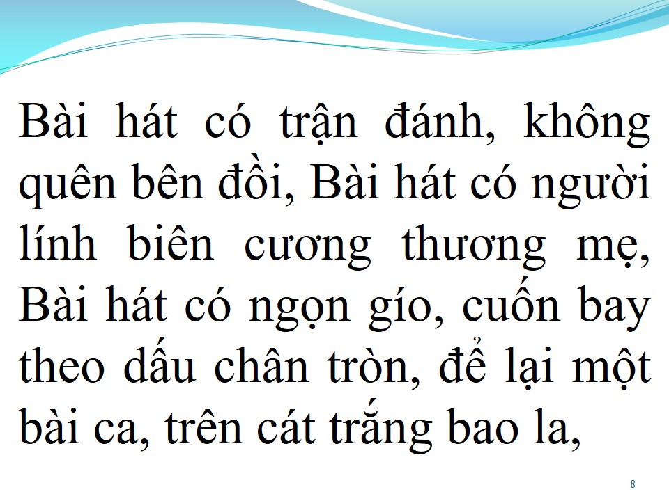 Lời bài hát VẾT CHÂN TRÒN TRÊN CÁT