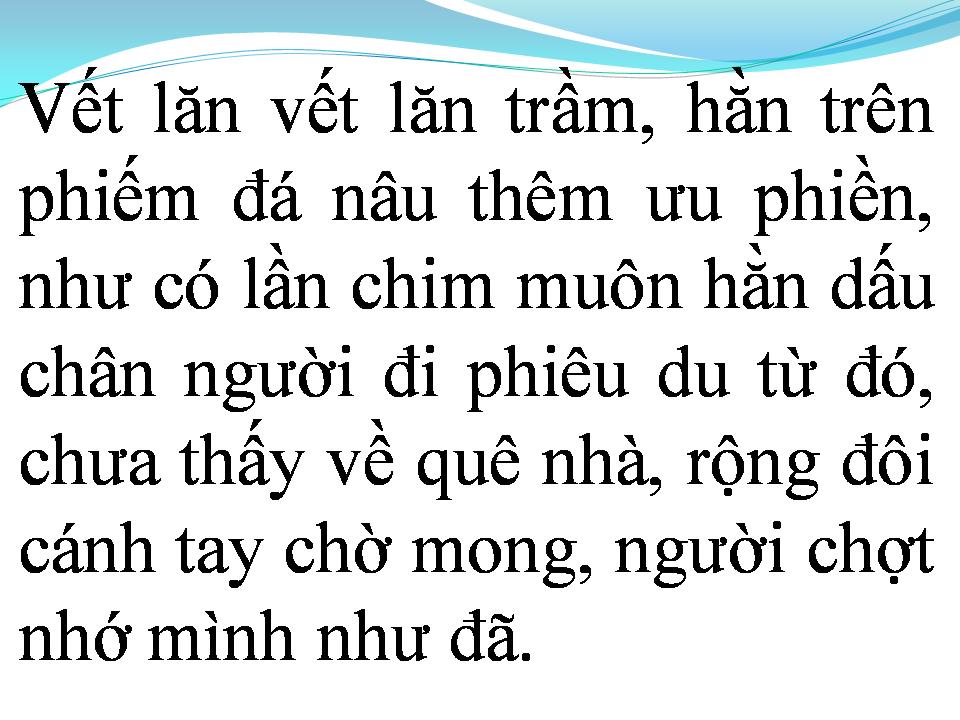 Lời bài hát VẾT LĂN TRẦM