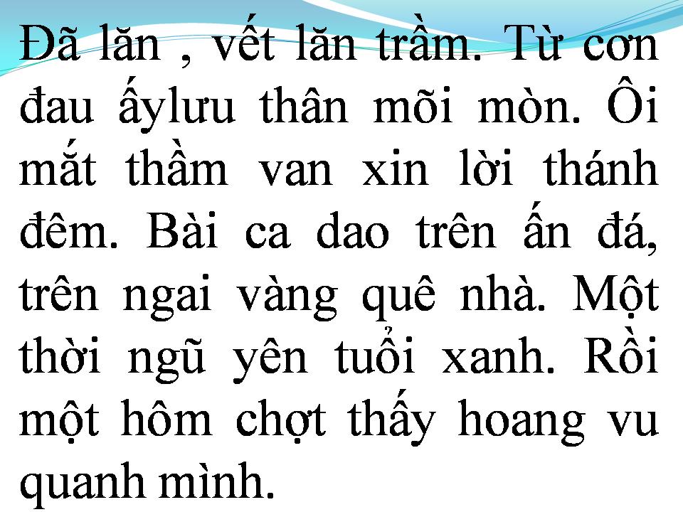 Lời bài hát VẾT LĂN TRẦM