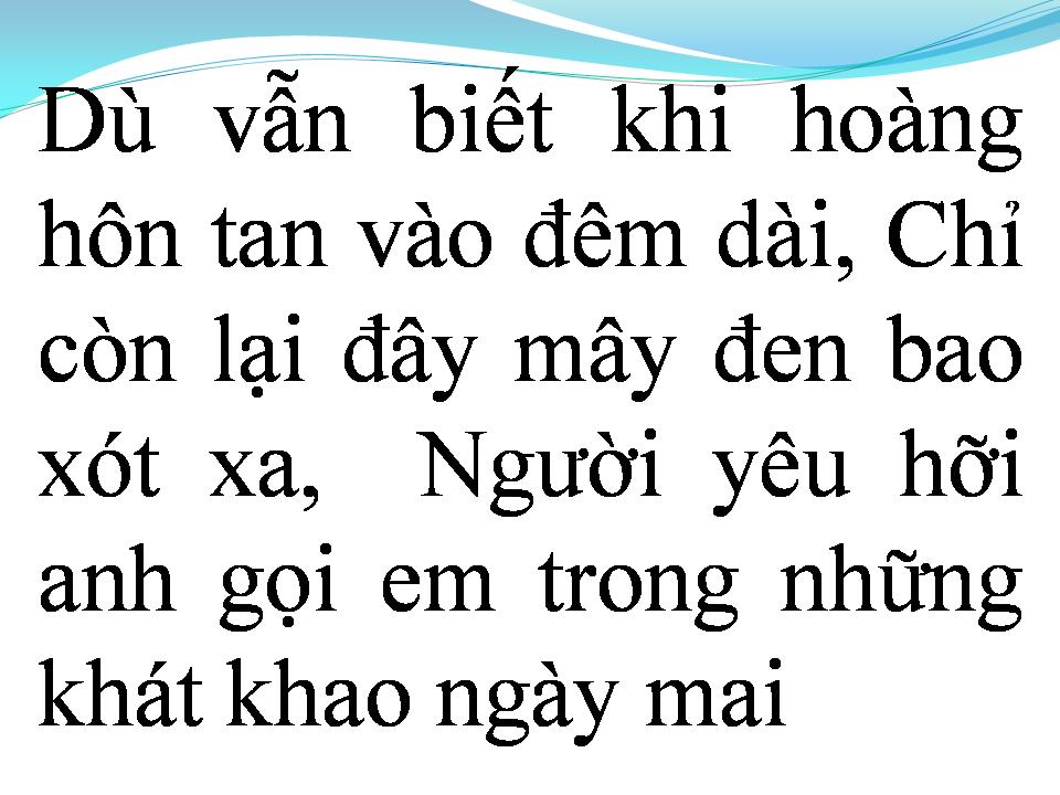 Lời bài hát VỆT NẮNG CUỐI TRỜI