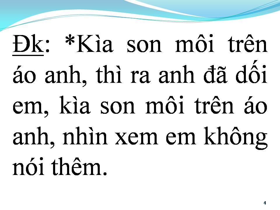 Lời bài hát VẾT SON TRÊN ÁO