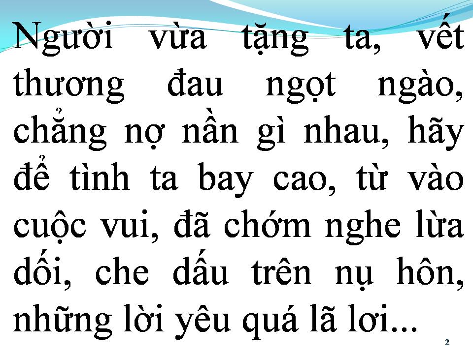 Lời bài hát VẾT THƯƠNG CUỐI CÙNG