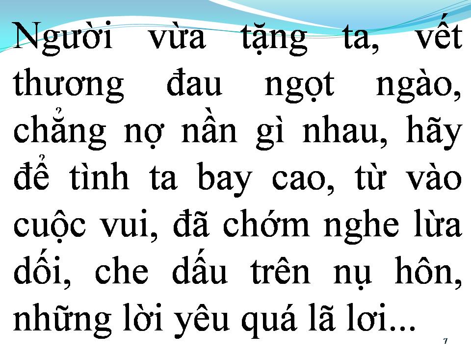 Lời bài hát VẾT THƯƠNG CUỐI CÙNG