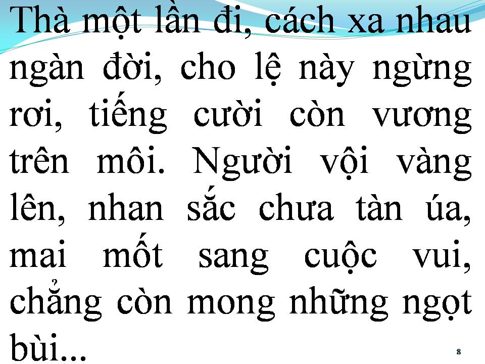 Lời bài hát VẾT THƯƠNG CUỐI CÙNG