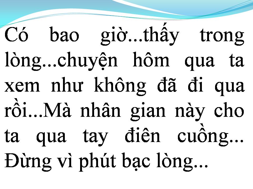 Lời bài hát VẾT THƯƠNG LÒNG
