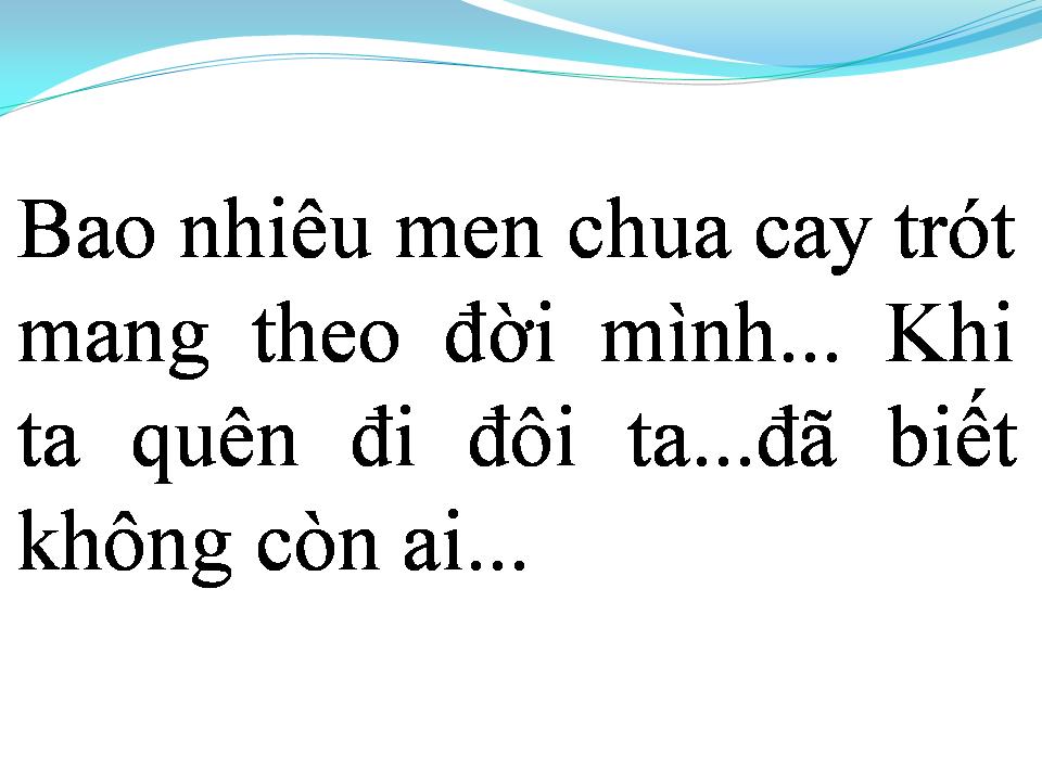 Lời bài hát VẾT THƯƠNG LÒNG